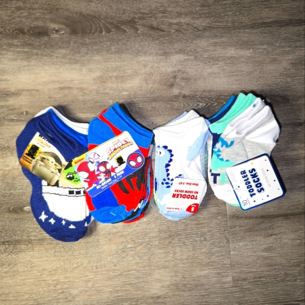 25 PK OFLOW‎ CUT SOCKS toddler Multicolor NWT